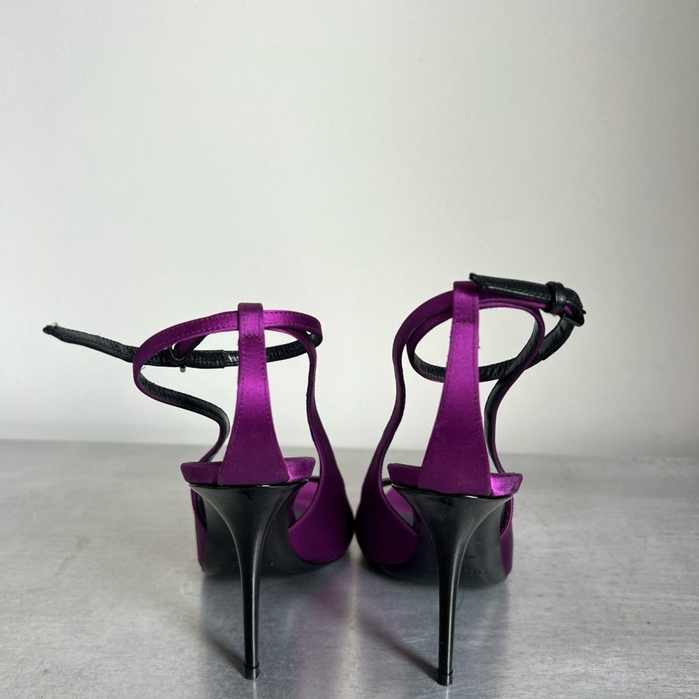 Saint Laurent Purple Satin Ankle Strap
Pointed Toe Heels EU 36 US 6 - Picture 5 of 5